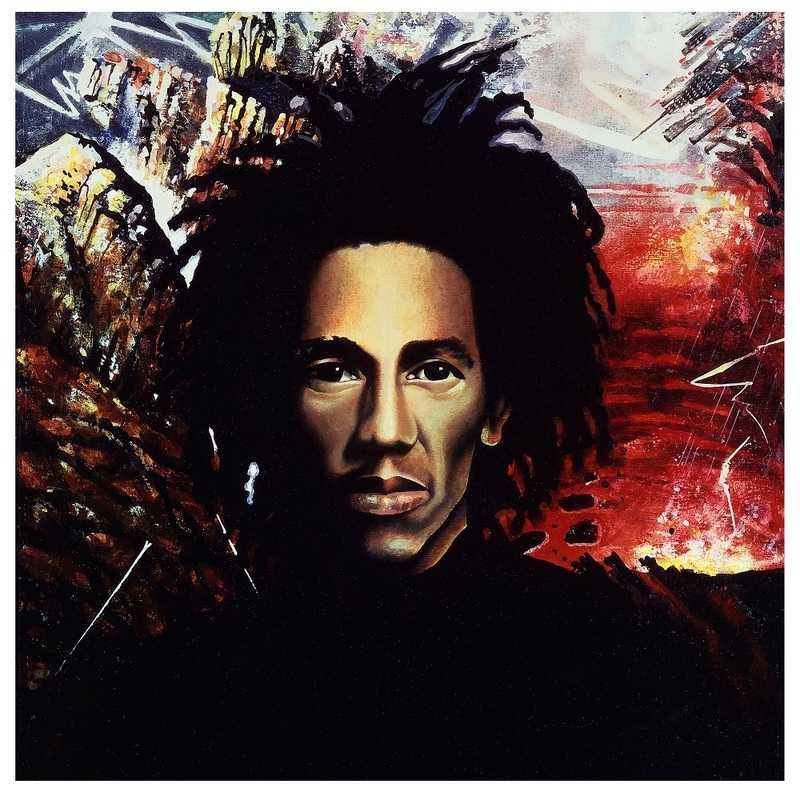 6.Natty Dread, Tony Wright, 1975, peinture originale pour l’album de Bob Marley and The Wailers, Natty Dread (1974, Island)